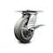 Service Caster 6 Inch Heavy Duty Thermoplastic Rubber Caster with Roller Bearing and Brake SCC SCC-35S620-TPRRF-SLB - alternate 1